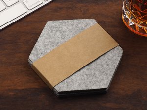 Lot de 4 sous-verres en feutre 2325139