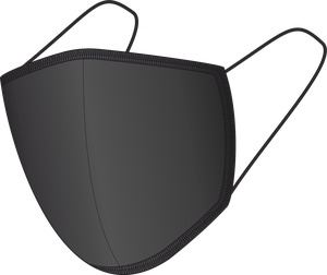 Masque facial en coton BLACK-BLACK 1401165